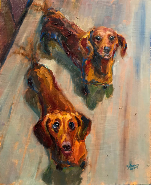 Dog portrait commission