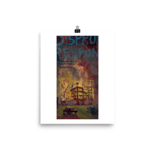 Disproportionate Response? Poster print