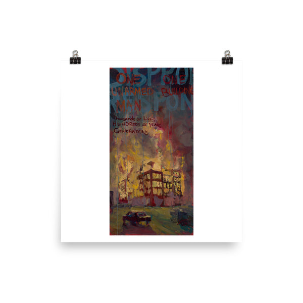 Disproportionate Response? Poster print