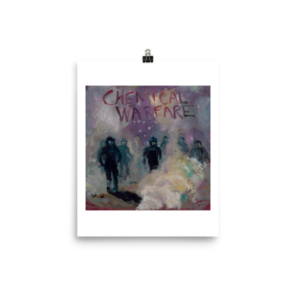 Chemical Warfare. Poster print