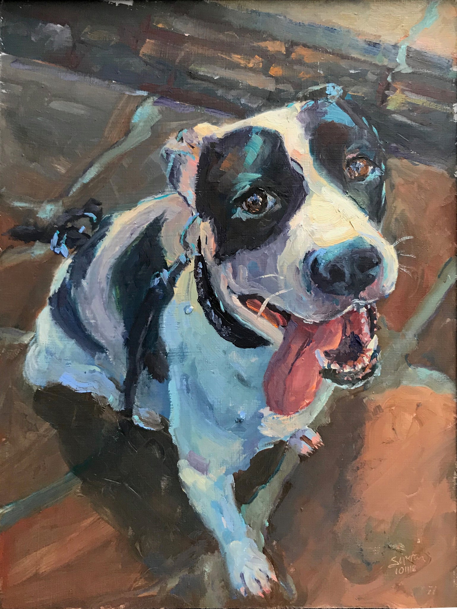 Dog portrait commission