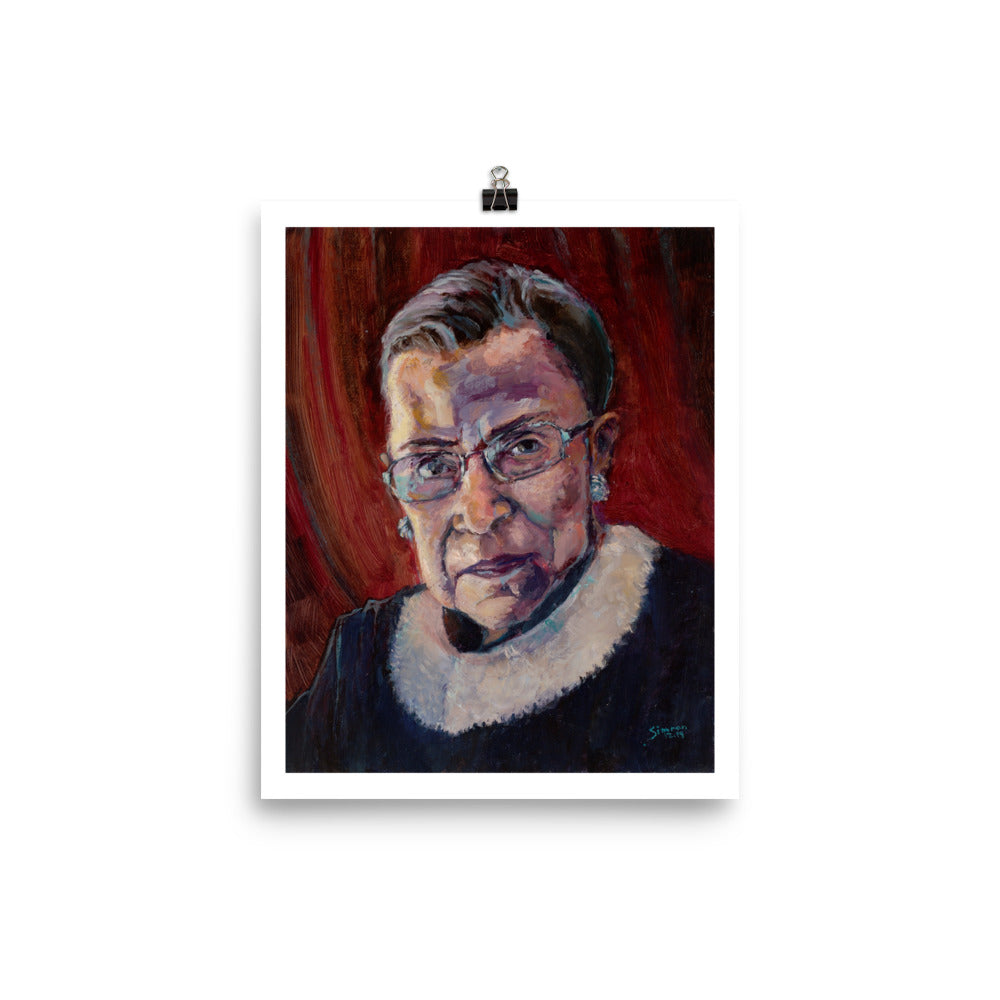 Dissent: Ruth Bader Ginsburg. (Poster print)